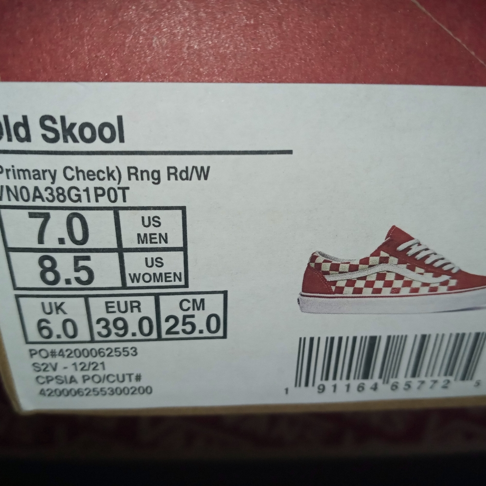Vans Old Skool Primary Checkers Multiple Sizes - Picture 10 of 16